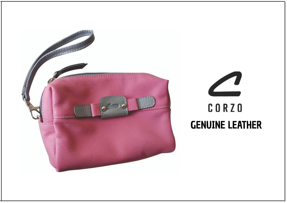 682 - Leather cosmetic bag with embellishment - Princess