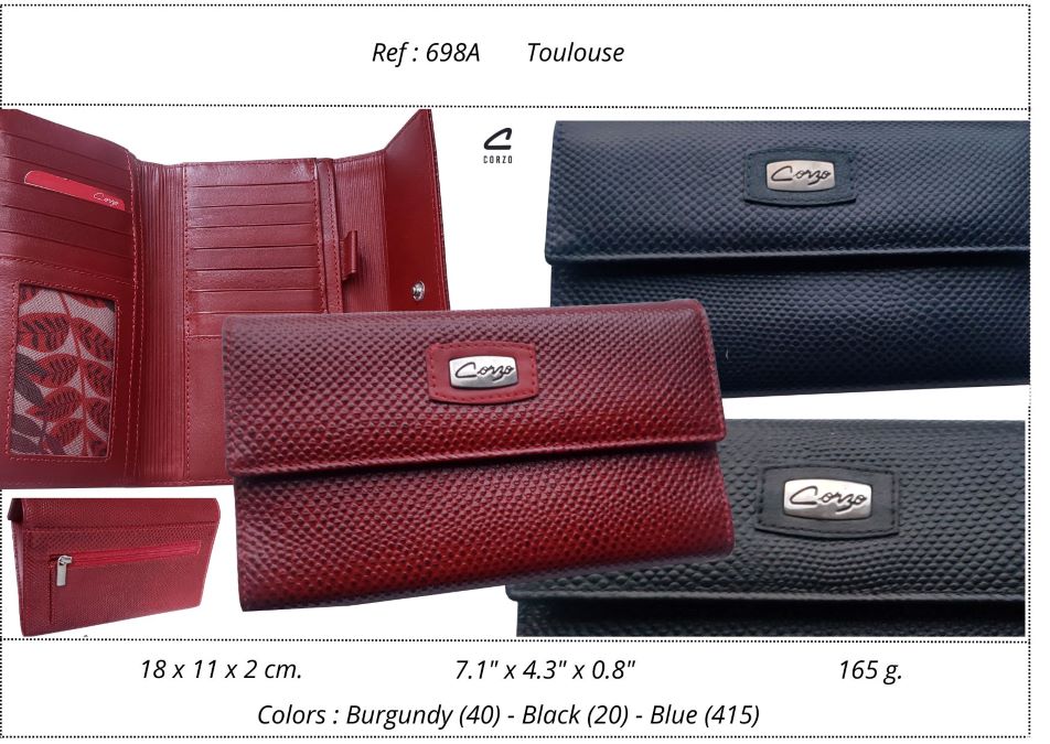 698A - Long leather wallet for women - Toulouse - Image 7