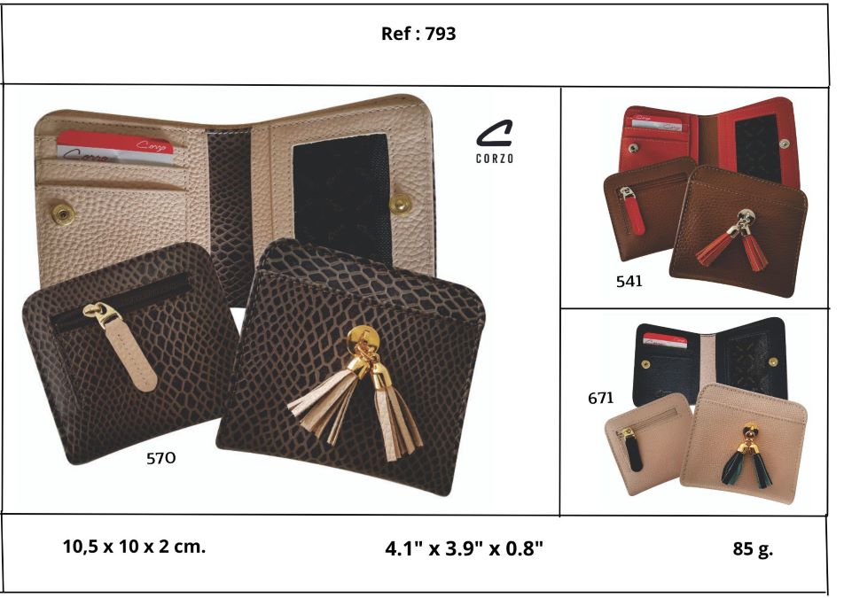 793 – PREMIUM GENUINE LEATHER wallet for women – Trapani - Image 5