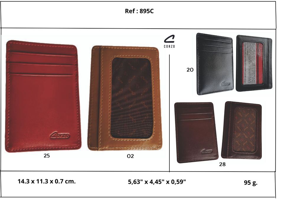 895C - Card holder, 5 services - Window.