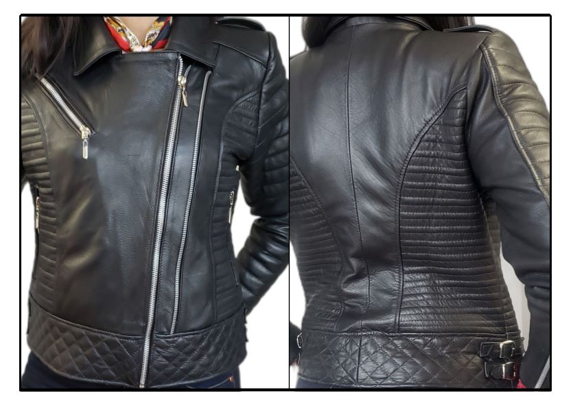 032V - Sheepskin leather jacket for women - Linda - Image 3