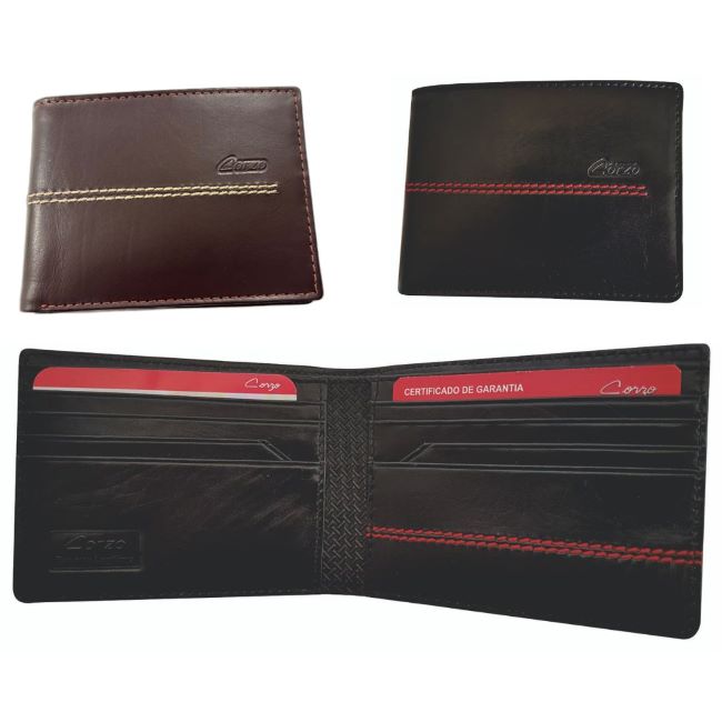 634B - Men's Genuine Calf Leather Wallet - Chicago - Image 8