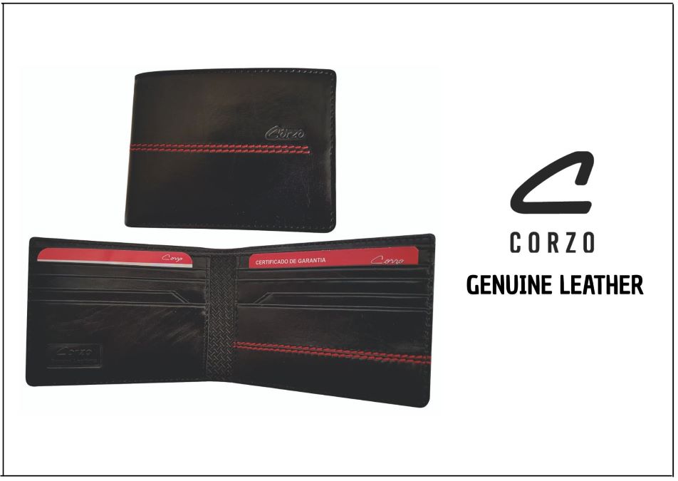 634B - Men's Genuine Calf Leather Wallet - Chicago