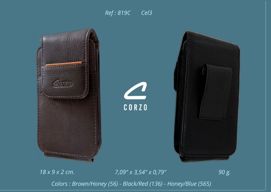 819C - Genuine Leather cell phone holder - Cel 3. - Image 6