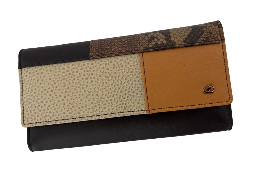 091 - Genuine leather wallet for women - Coral - Image 5