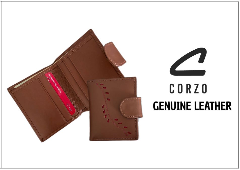 645 - Leather wallet for women - Flower