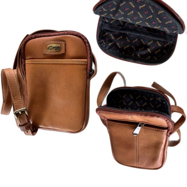 336F - PREMIUM GENUINE LEATHER, unisex hands-free bag, - Duvanny - Image 2