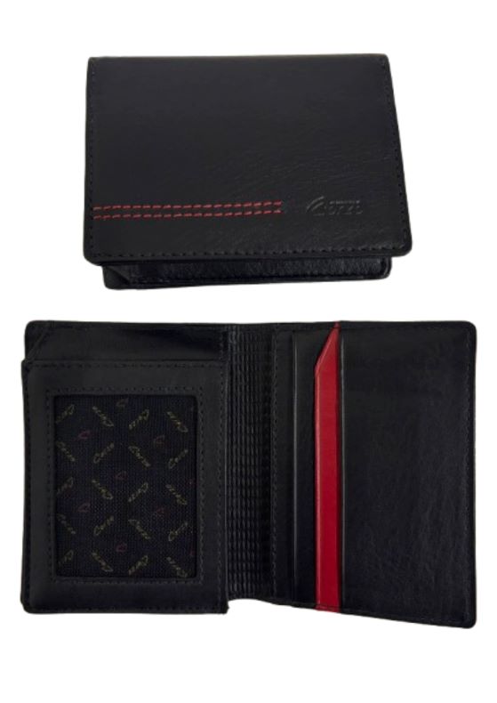 281 Leather Wallet Cairo - Black/Red (136)