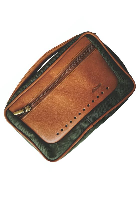 437 Travel Organizer Clean - Honey/Dark green (495)