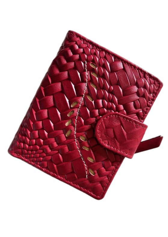 645B Lady Wallet Filadelfia - Engraved Red / Honey (259)