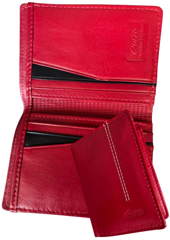 118A Small Very Flat Wallet Benny - Red/Black (112)