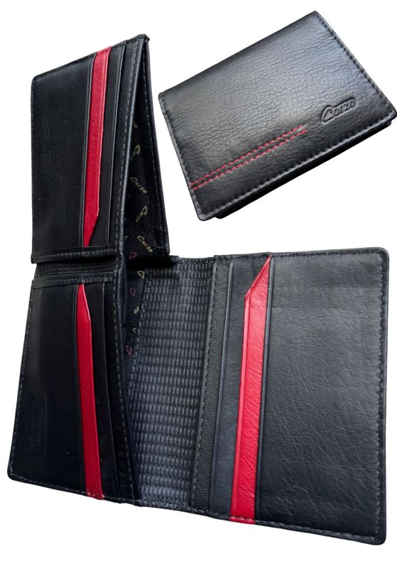 281 Leather Wallet Cairo - Black/Red (136)
